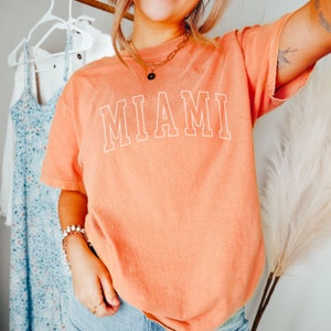 Unisex Miami Florida Varsity Comfort Colors T-Shirt