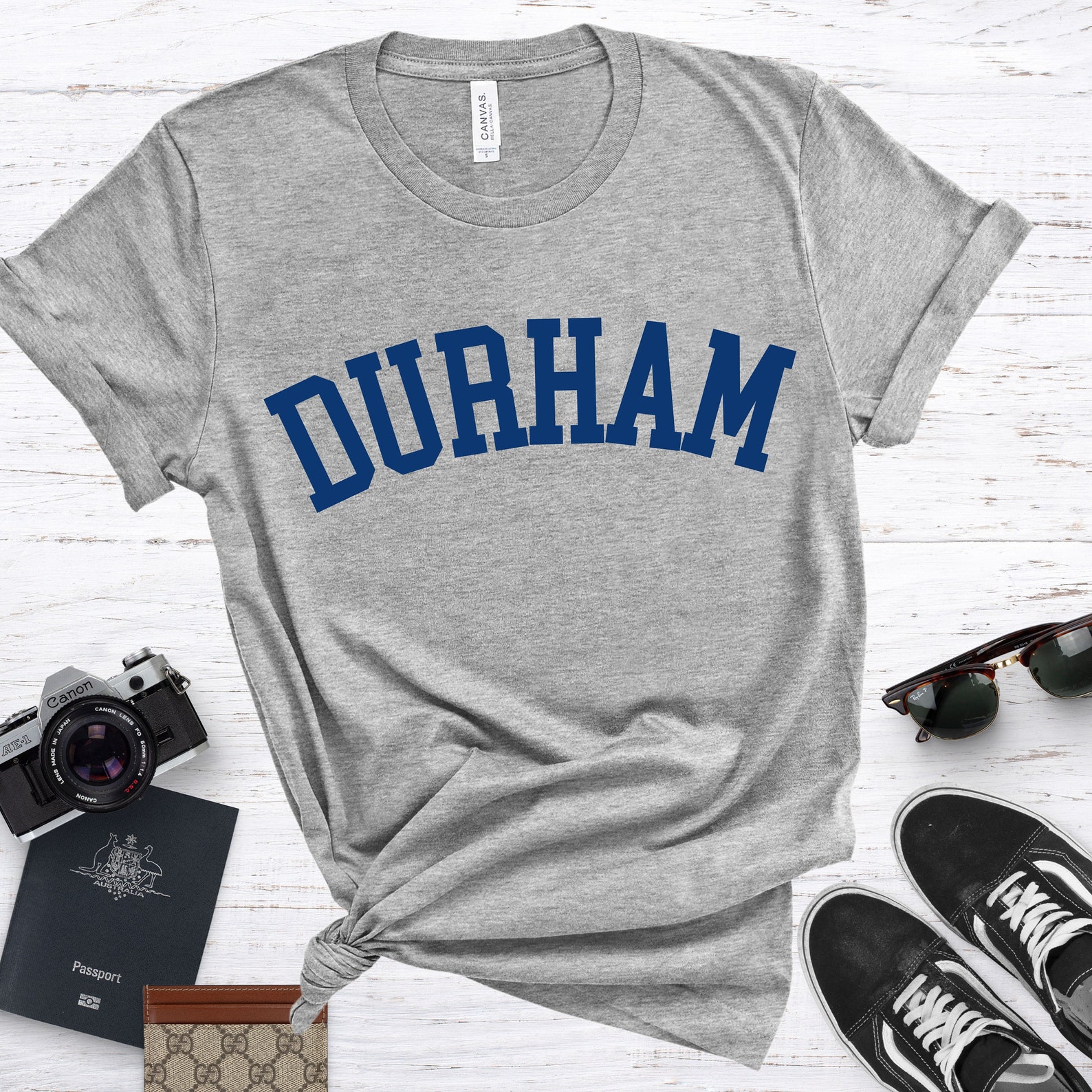 Durham tshirt Durham North Carolina distressed tshirt Etsy