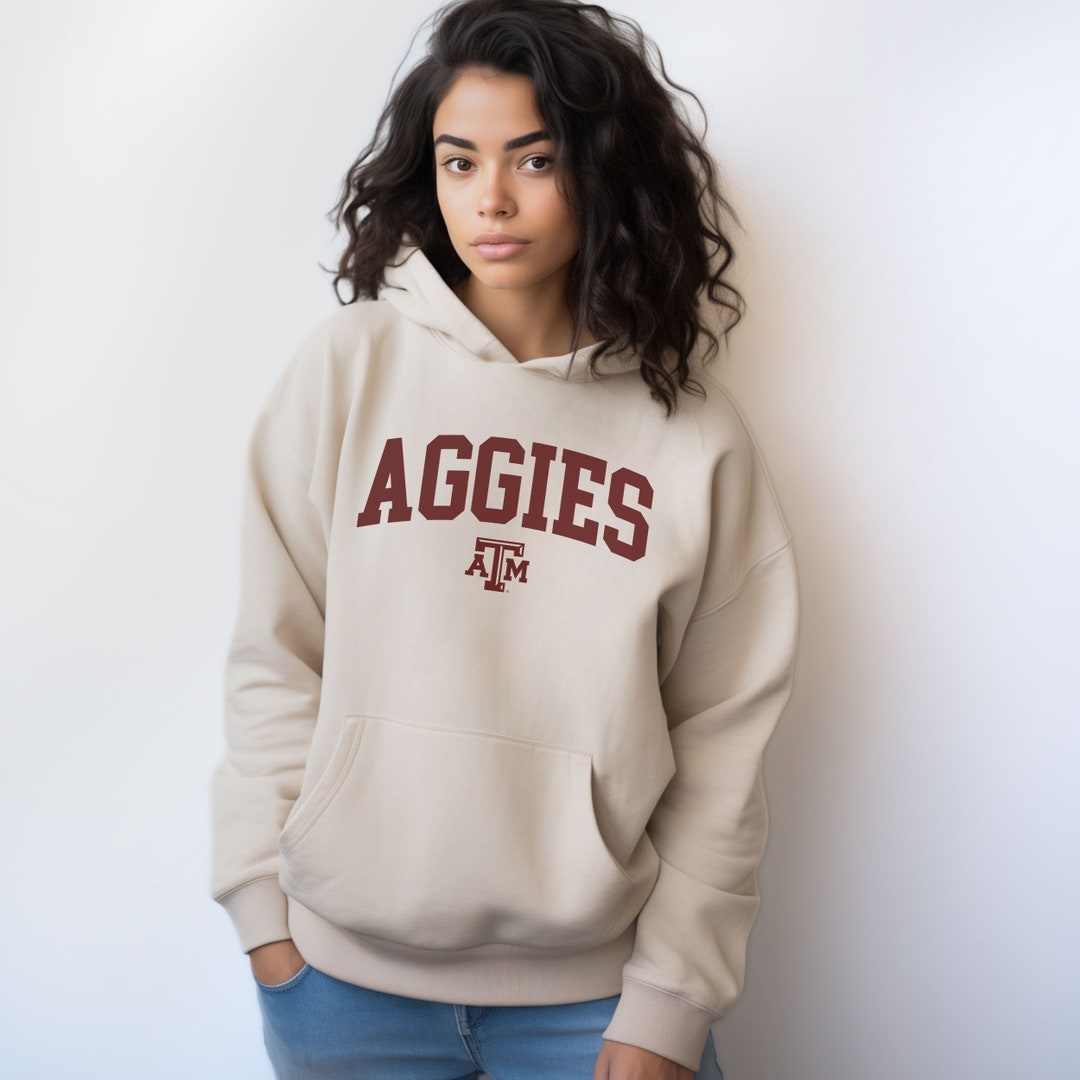 Unisex Texas A&M Aggies Collegiate Hooded Sweatshirt Maroon and White ...