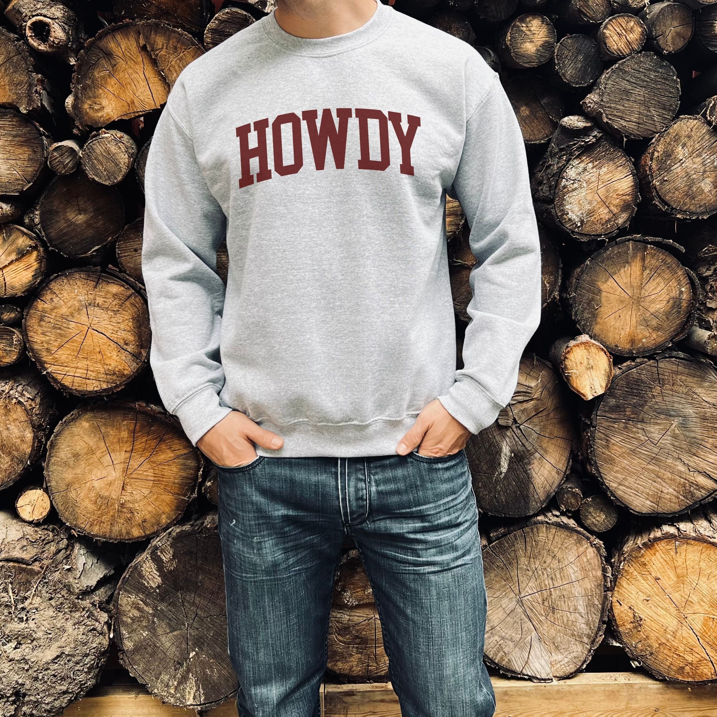 Unisex Howdy Texas Collegiate Crewneck Sweatshirt - Etsy