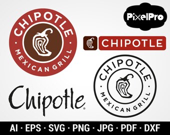 photo Chipotle Logo Vector chipotle logo etsy
