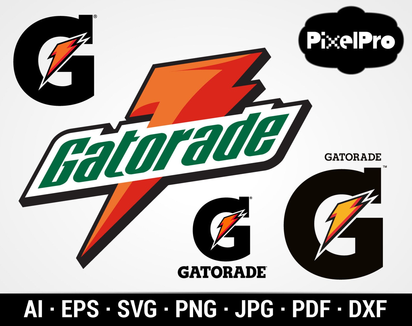 Gatorade Logo vector pdf/svg/jpg/svg/eps/png/ai File Etsy