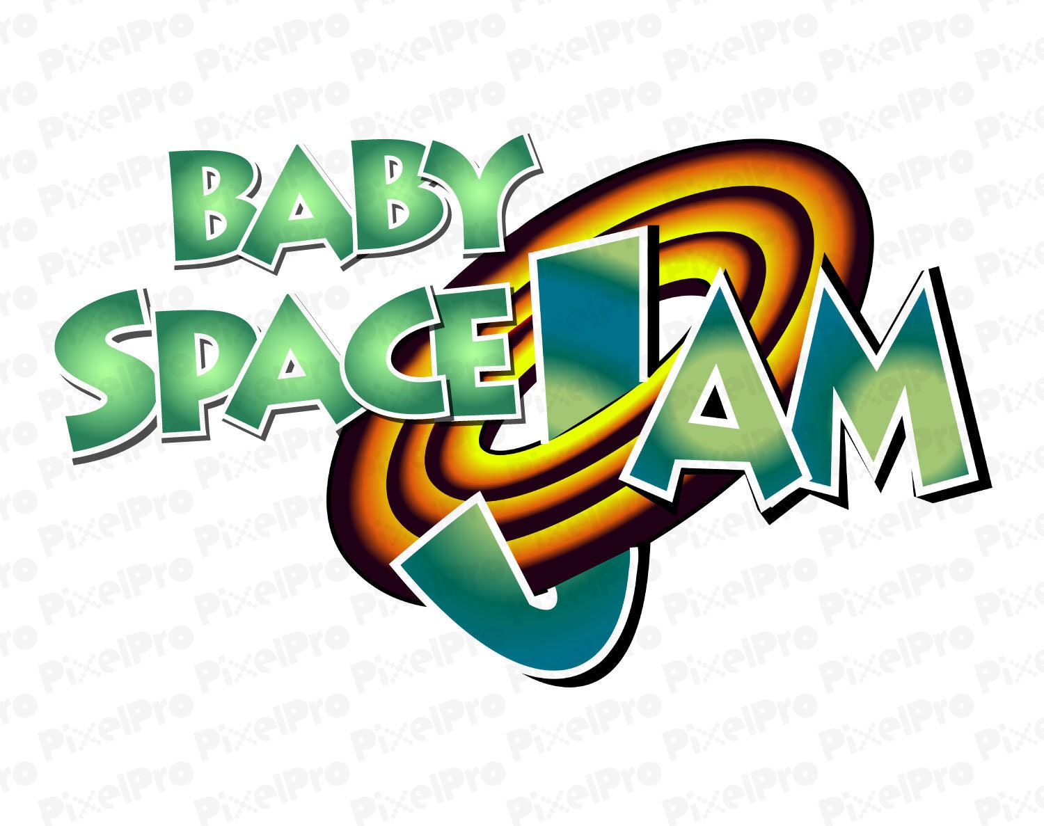 Baby Space Jam Logo Space Jam 2 Tune Squad clipart instant Etsy
