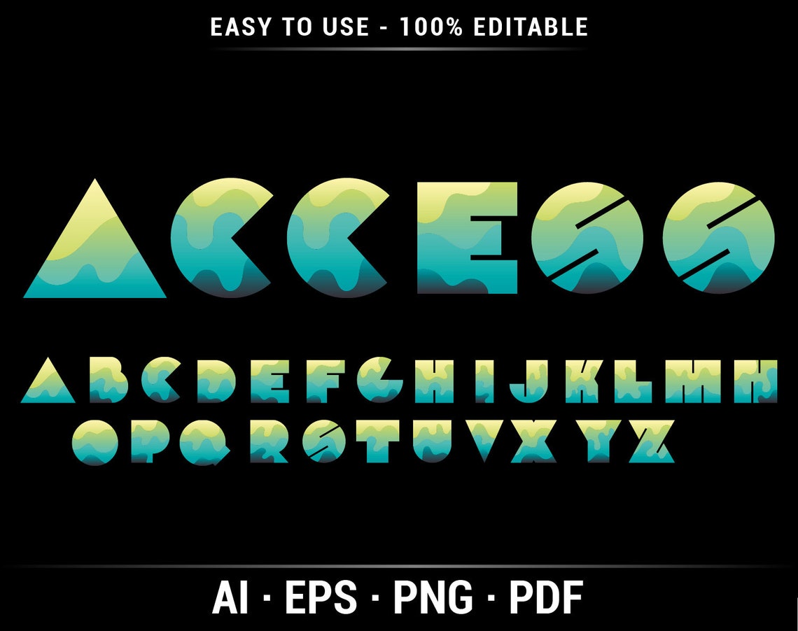 Font Fonts Font eps Font AI Font PNG Font PDF Instant Etsy