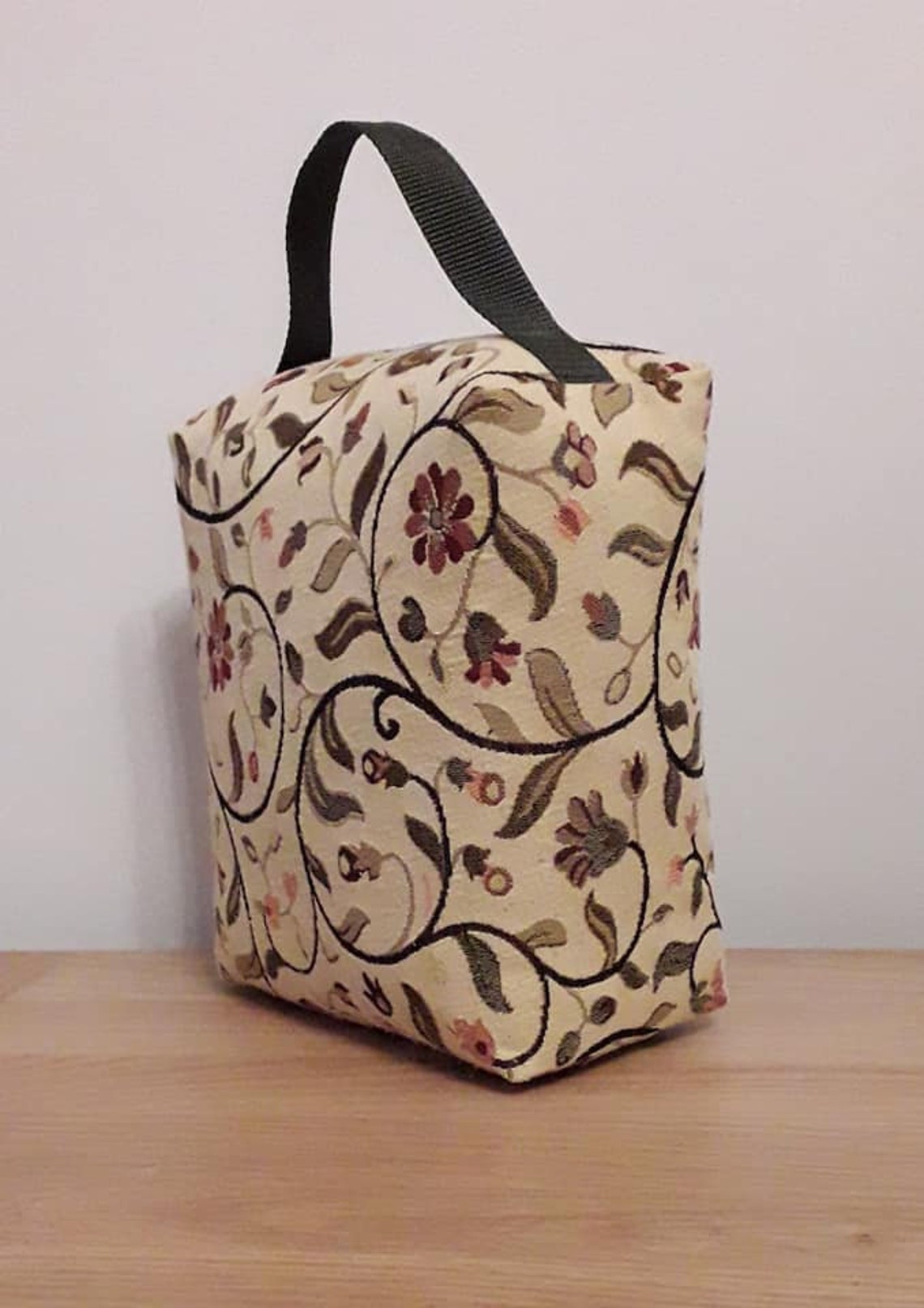 VINTAGE FLORAL TAPESTRY Fabric Doorstop Door Stop Filled Etsy