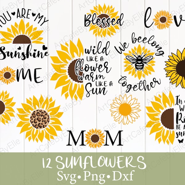 In a World Full of Roses Be a Sunflower Svg - Etsy