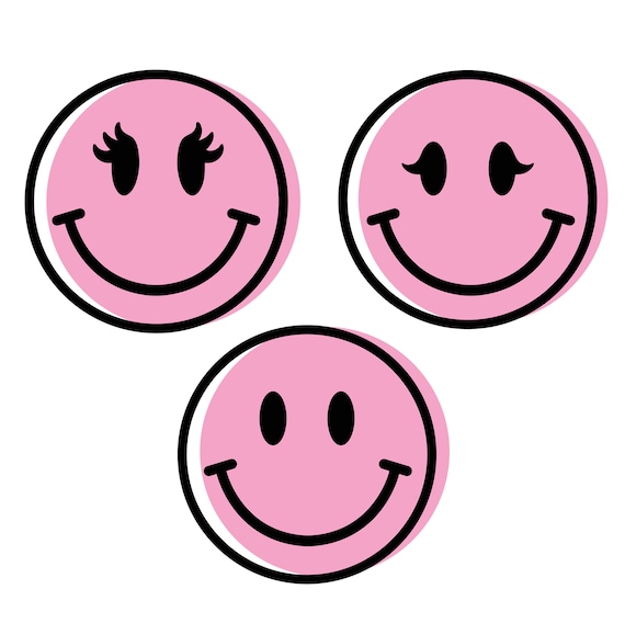 Miss Smiley Svg Png Dxf, Happy Face Svg Cutfiles - Etsy
