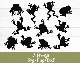 Frösche Bundle SVG Png Dxf, Taod svg
