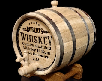 Personalized oak Barrel, 1, 2, 3, 5. 10, 15 Liter Oak Barrel, Rum, Bourbon, Wine, Whiskey Lover Gift, Barrel, Aging, for Man, oak winemaker