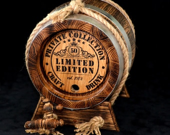 Oak Aging Barrel 1, 2, 3, 5, 10, 15 Liter Retro Barrel, antique Rum Barrel Bourbon Whiskey  Barrel Gift for Man Scotch Lover oak winemaker