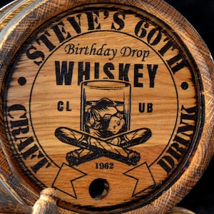Personalized oak Barrel Oak cask 1, 2, 3, 5, 10, 15 Liter Aging Bourbon Rum Scotch  Whiskey Gift for Men him dad Groomsmen Groom Gift