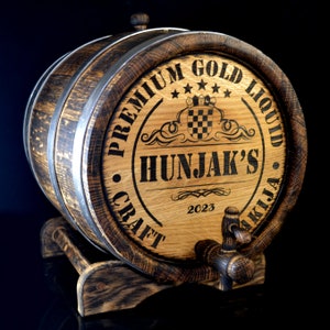 Personalized Oak cask Whiskey Barrel  1, 2, 3, 5, 10, 15 Liter Rustic Aging Bourbon Rum Scotch  Gift for Men him dad Groomsmen Groom Gift