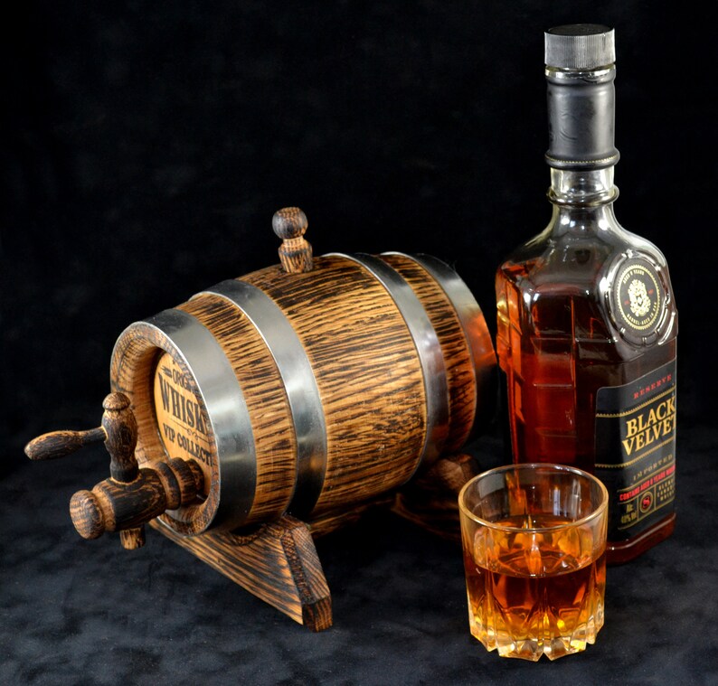 Oak Whiskey Barrel 1 Liter Rum Oak Barrel Rum Barrel Aging Etsy