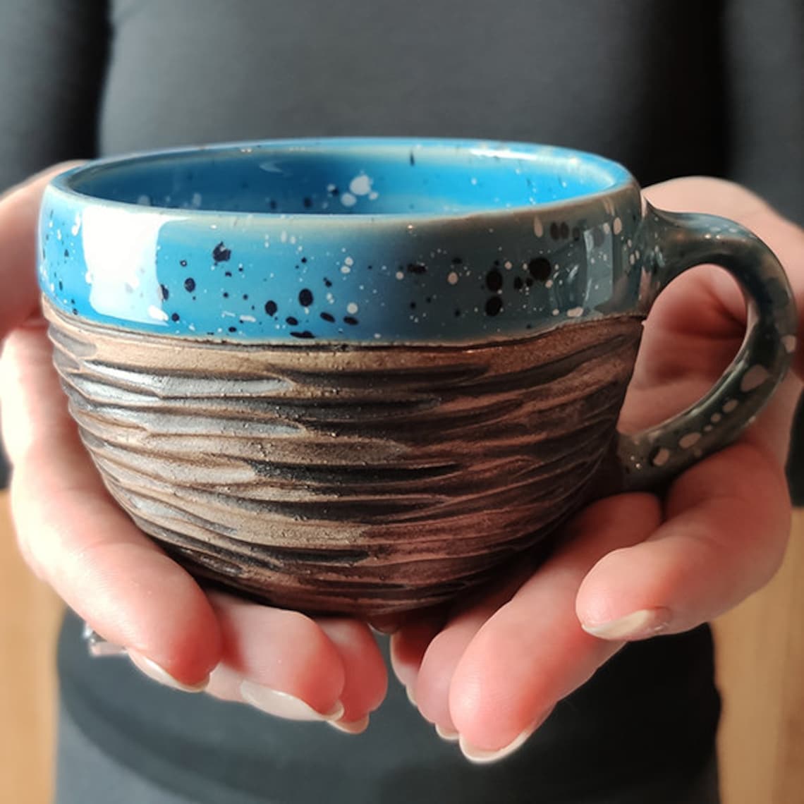 Handgemachte Keramik Tasse Kaffeetasse schöne Keramik / Etsy