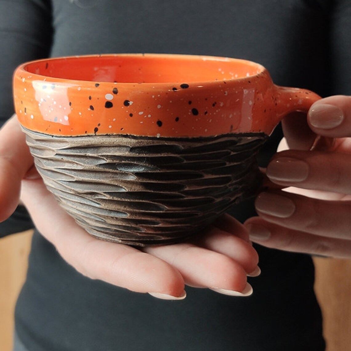Handgemachte Keramik Tasse Kaffeetasse schöne Keramik / Etsy