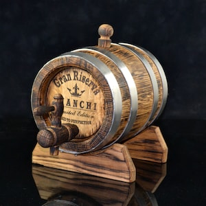 Personalized  Oak cask 1 2 3 5 10 15 Liter, Aging Barrel Bourbon Rum Scotch oak Barrel Whiskey Gift for Men him dad Groomsmen Groom Gift