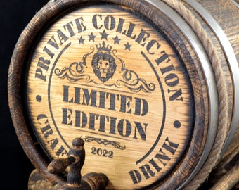 Retro Oak Barrel 1, 2, 3, 5, 10, 15 Liter Barrel antique Rum Barrel Bourbon Whiskey Oak Aging Barrel Gift for Man Scotch Lover oak winemaker