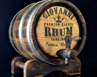 Personalized Aging Oak Barrel 1, 2, 3, 5, 10, 15 L Whiskey, Brandy, Bourbon, Calvados, Wine Beer Scotch Lover barrel for Aging Elite Spirits