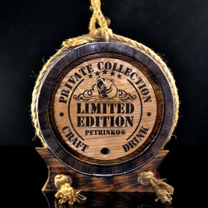 Personalized Oak Barrel 1, 2, 3, 5, 10, 15 15 Liter Craft Your Own Elite Spirits.  Ideal for Whiskey Brandy Bourbon, Calvados, Wine, Beer