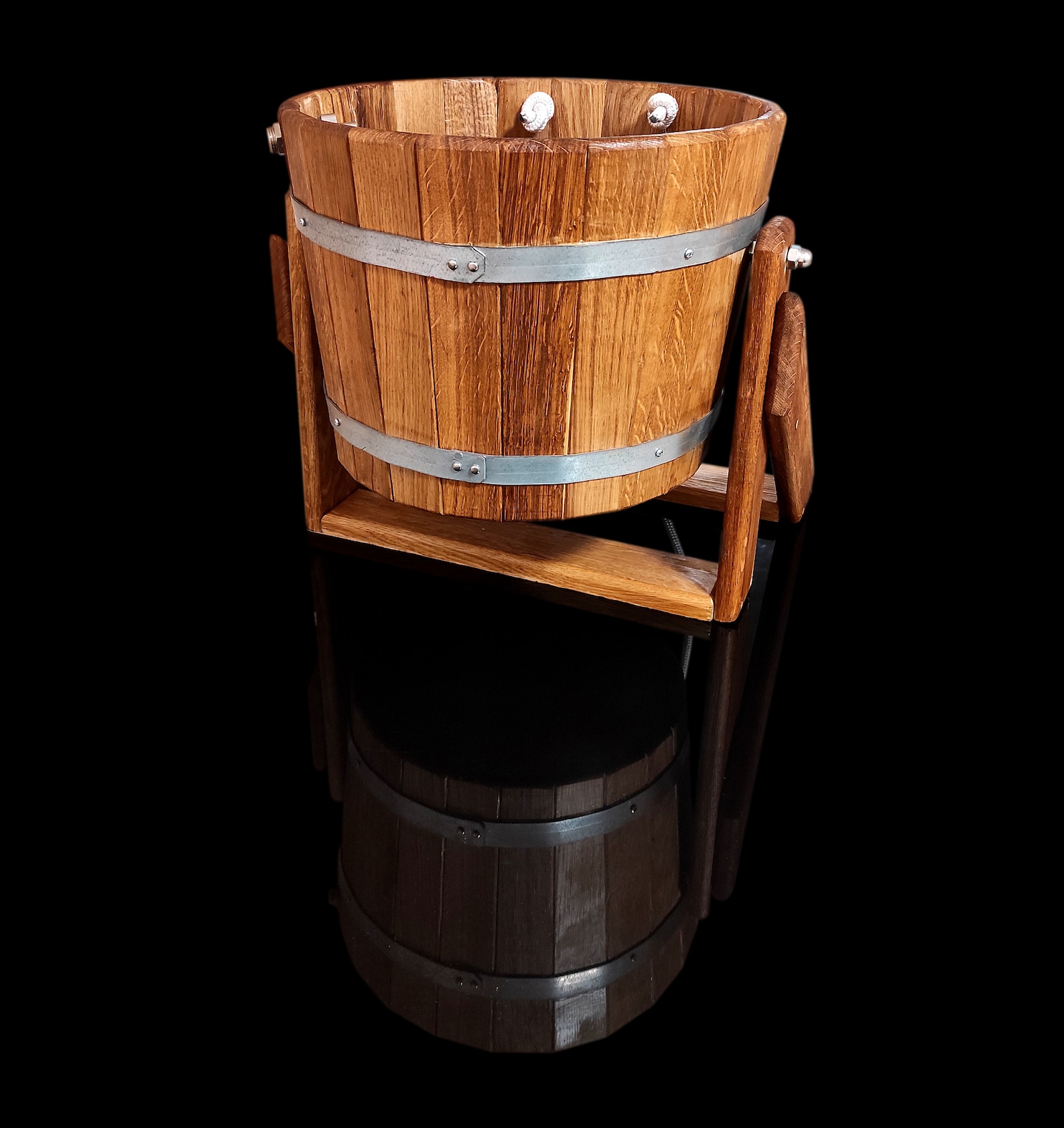 Personalized Shower Bucket Cold Shower Scottish Wooden Etsy