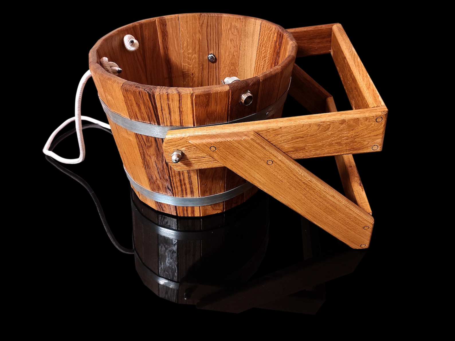 Personalized Shower Bucket Cold Shower Scottish Wooden Etsy