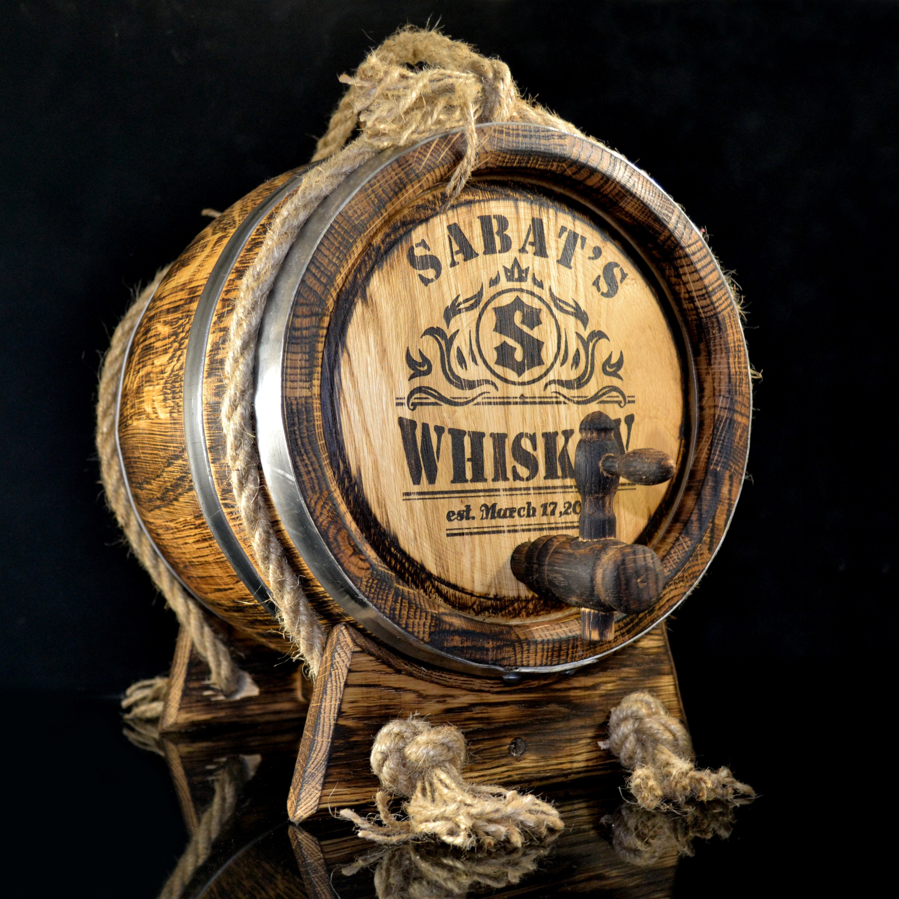 Personalized aging whiskey Barrel 1, 2, 3, 5, 10, 15 L Oak Barrel, Rum Bourbon Barrel oak Aging Barrel cask Gift for Man Scotch Lover barrel