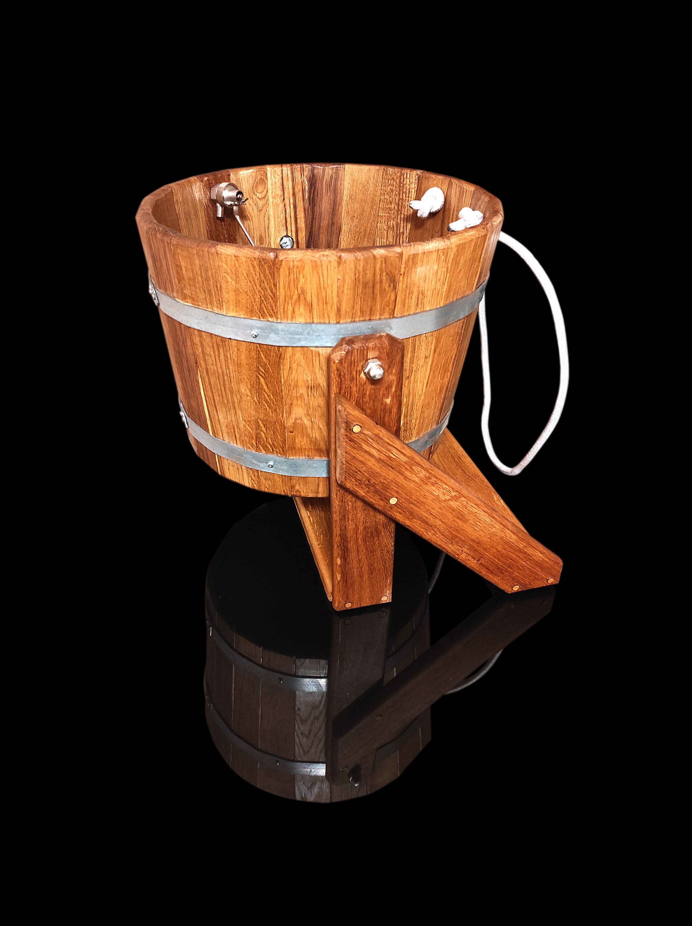 Personalized Shower Wooden Bucket Sauna Cold Shower Scottish Etsy