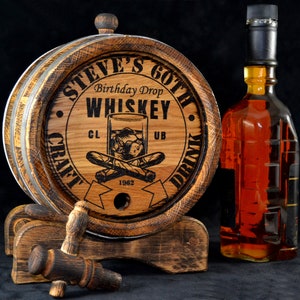 Personalized oak Barrel 1, 2, 3, 5, 10, 15 Oak cask Liter Rustic Aging Bourbon Rum Scotch  Whiskey Gift for Men him dad Groomsmen Groom Gift