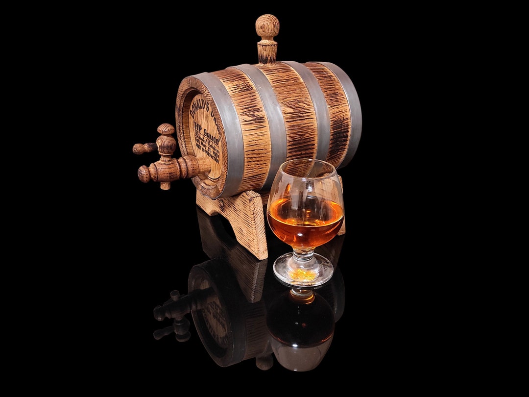 Personalized Aging Oak Whiskey Barrel Barrel 1, 2, 3, 5, 10, 15 L Oak Barrel, Rum Bourbon Aging
