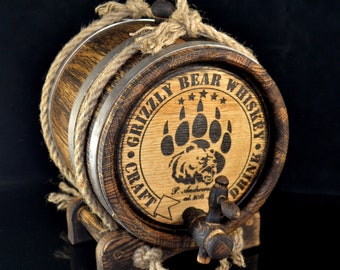 Personalized Oak whiskey Barrel 1, 3, 5. 10, 15 L Barrel, Rum Bourbon Barrel aging oak, Aging Barrel, cask Gift for Man Scotch Lover barrel