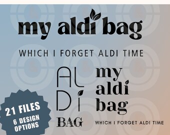 Aldi SVG Bundle, Shopping Bag PNG, Shop Digital Download JPG, svg for Shoppers, Aldi Grocery Bags