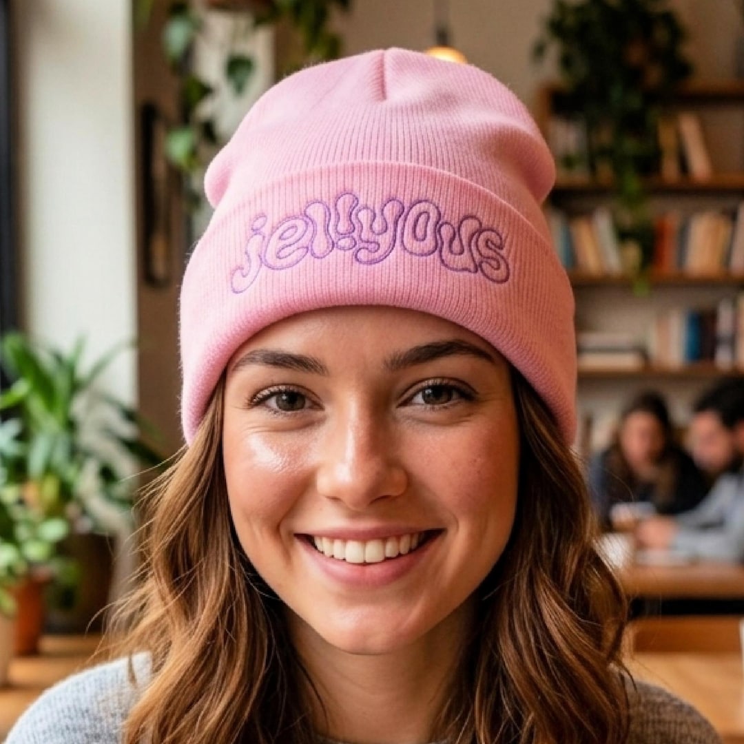 ILLIT Hand Embroidered Beanie | GLLIT Gift | K-pop Winter Hat