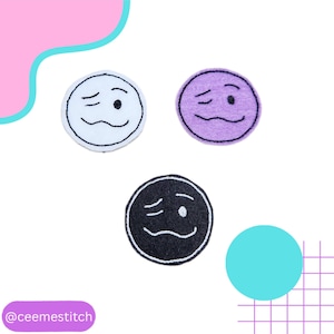 Jungkook Woozy Emoji Felt Iron On Patch • Fan Made BTS Merch