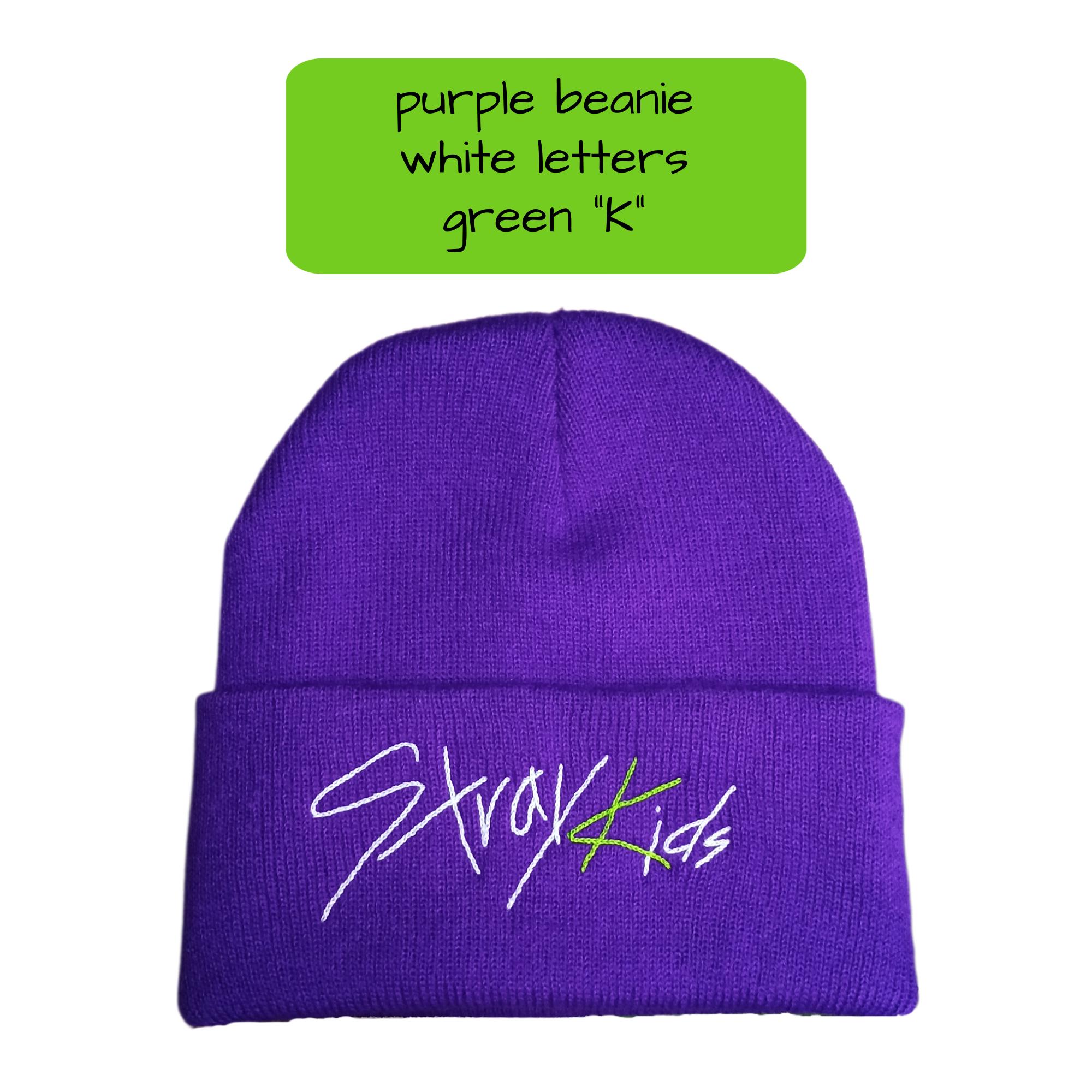 Bonnet Unisexe Brodé Main Pour Enfants Errants : Merchandising K-Pop Fabriqué Par Des Fans - France