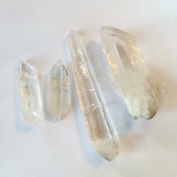 Rock crystal gemstone tip gemstone natural chakra healing stone witch spell witchy crystal effect: clarity raw stone double stone raw