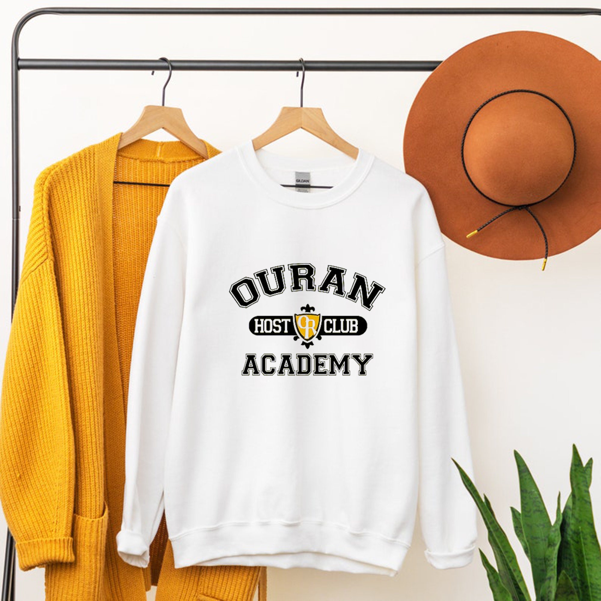 Ouran Host Club Academy Unisex Crewneck Sweatshirt Adult Ouran High School Host Club