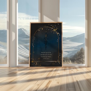 ACOTAR 'Do Not Yield' Quote Print | Book Lover Celestial Wall Art (Digital Download)