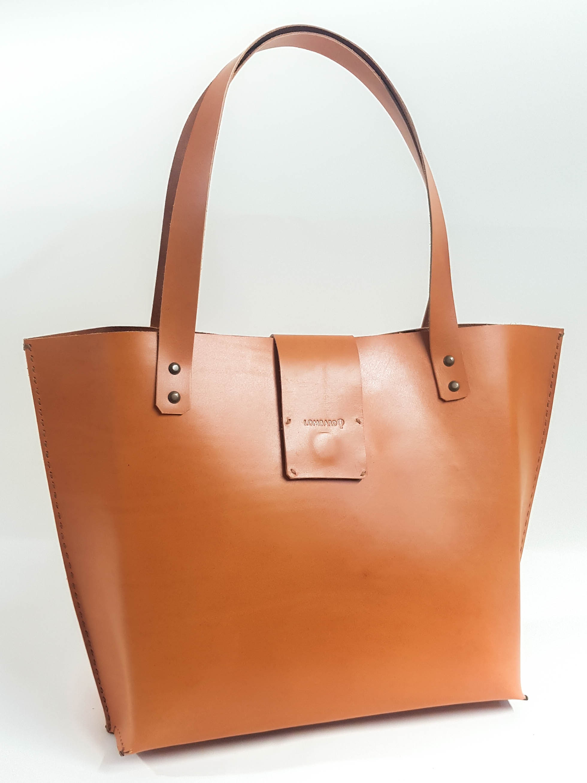 Leather Bag LEATHER TOTE BAG Camel Color With Large Outside Etsy UK