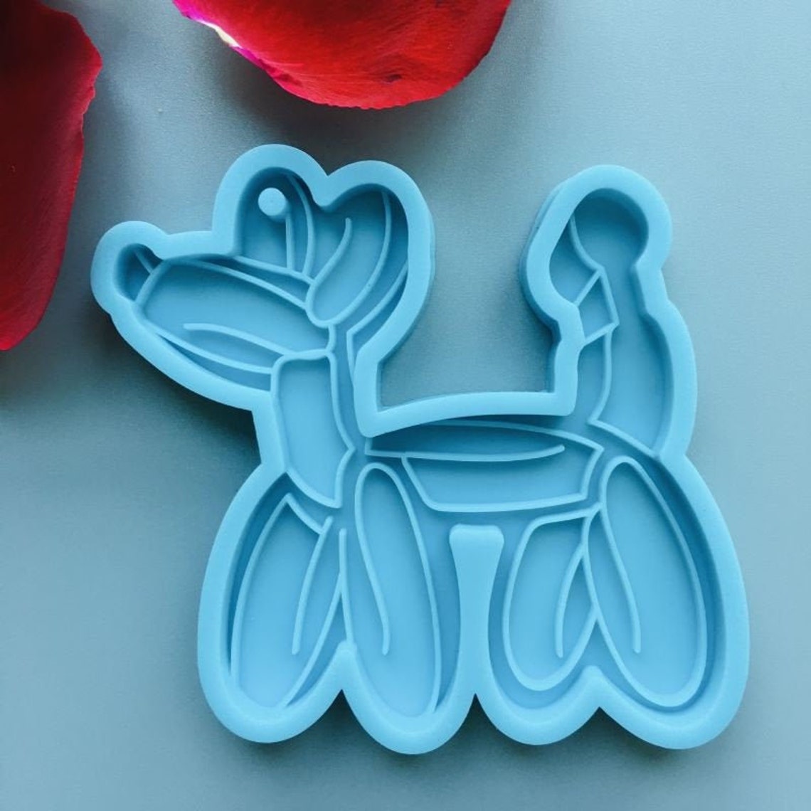 Balloon Dog Keychain Mold Silicone Dog Mold Cute Animal Etsy