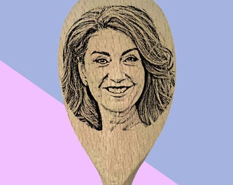 Jane Mcdonald Engraved Wooden Spoon - Personalisation Available