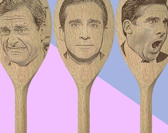Michael Scott Engraved Wooden Spoon - Personalisation Available