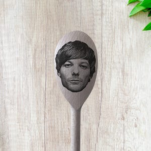 Louis Tomlinson gift wooden spoons personalized engraved Spoon Gift one direction