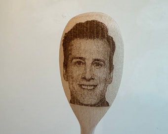 Anton Du Beke's Face Engraved on a Wooden Spoon (30cm), Birthday, Christmas Gift. Strictly Come Dancing UK TV Show Judge