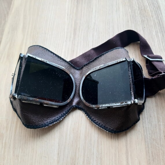 Vintage Welding goggles, Protective Glasses Gem