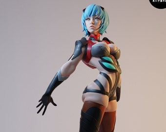Ayanami Rei 3D Figure Girl Pilot Sculpture Manga Anime Statue 12K Resin 3D Printed Collectible Figure Highly Detailed Model UNPAINTED