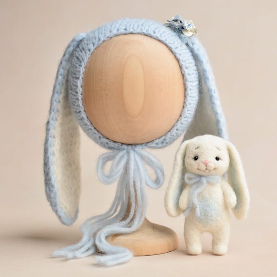 KONTONTY Abito Da Coniglio In Maglia Per Ragazzo Ragazza 3-4, Cappello E Pantaloni Lavorati A Maglia, Accessori Per Servizi Fotografici Infantili - Foto 6