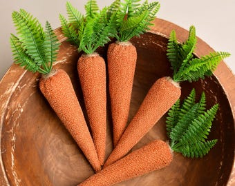 Carrot Set, Newborn Easter Props, Fabric Carrot Toy, Baby Bunny Accessories, Easter Basket Fillers, Rabbit Themed Gift, Bunny Nursery Decor