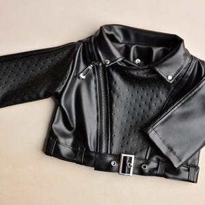 ONE-OF-A-KIND BABY BLUE LEATHER BIKER JACKET #19 main image 1