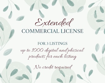 Extended Commercial License for THREE Clipart Sets. No Credit Required