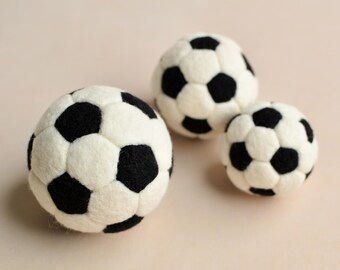 Neugeborenen Filzbälle, kleines Geschenk für Fußballspieler, Baby Foto Requisiten, Sport-Kinderzimmer-Dekor, Fußballspieler Wolle Spielzeug, kleine Bälle für Kleinkinder